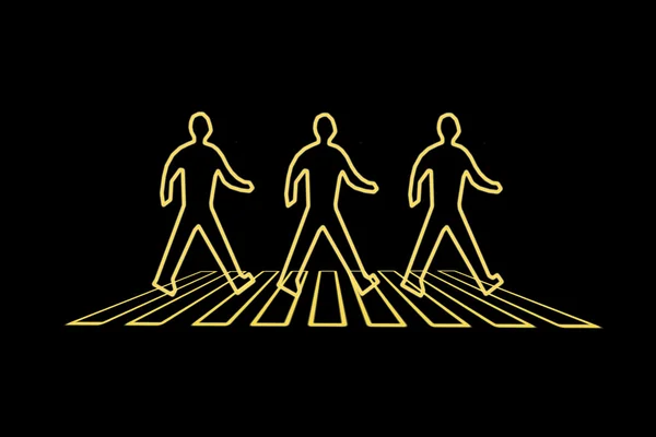 siyah bir arka plan üzerinde parlayan erkekler