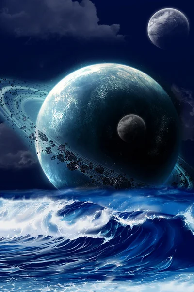 Harika kompozisyon yer ve deniz