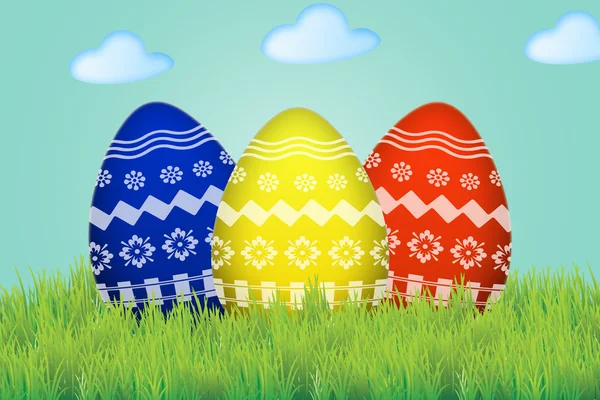 Çimlerde paskalya yumurtası