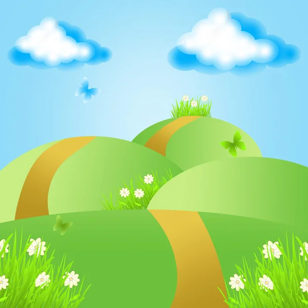 Yaz karikatür arka plan