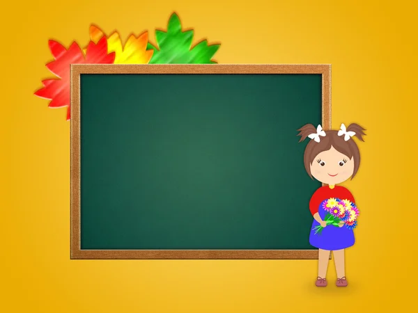 resimde bir kızın yanında bir okul yönetimi