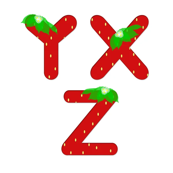 çilek harfler alfabedeki çizimi