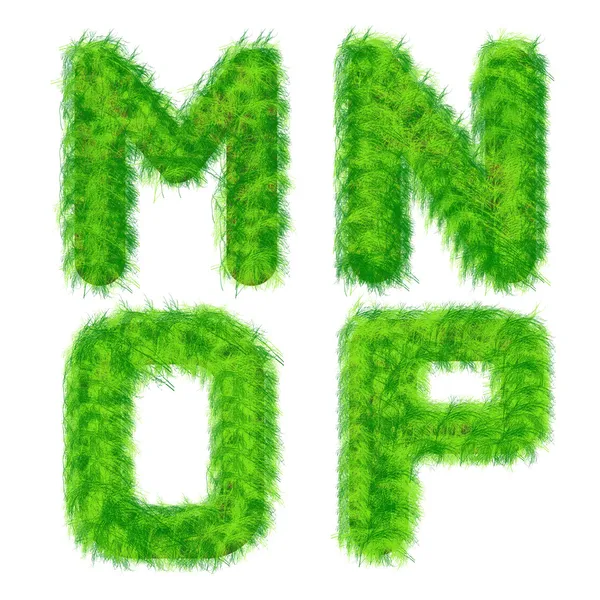 çim dışarı alfabenin harfleri gösteren resim