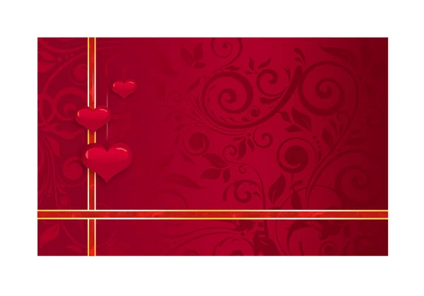 illüstrasyon - kırmızı düğün kartı