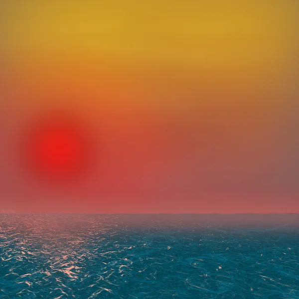 şekil - deniz günbatımı.