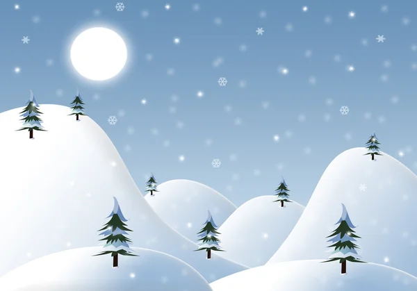 Cartone animato sfondo invernale Immagini Stock Royalty Free