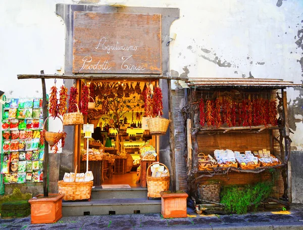 Entrada Una Encantadora Tienda Comestibles Italia — Foto de Stock