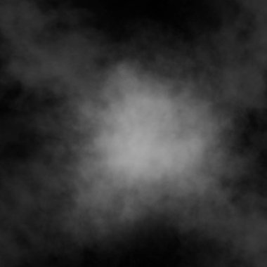 Siyah arkaplanda beyaz duman veya sis