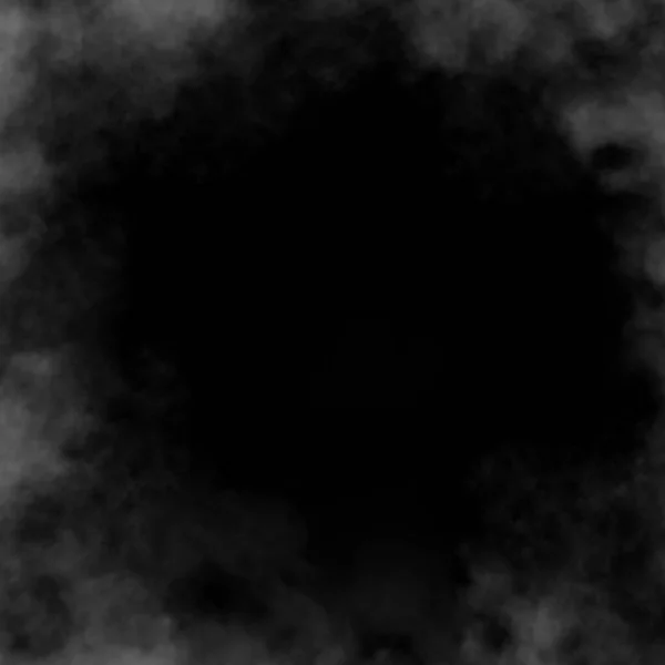 Fehér Füst Vagy Köd Fekete Alapon — Stock Fotó
