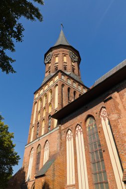Koenigsberg Katedrali - 14 yüzyıl Gotik Tapınağı. sembol Kaliningrad (kadar 1946 Königsberg'de), Rusya Federasyonu