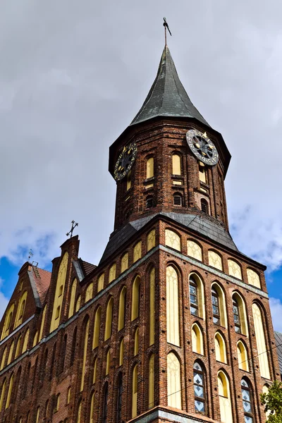 Catedral de Koenigsberg Templo gótico del siglo XIV. El símbolo de Kaliningrado (hasta 1946 Konigsberg), Rusia —  Fotos de Stock