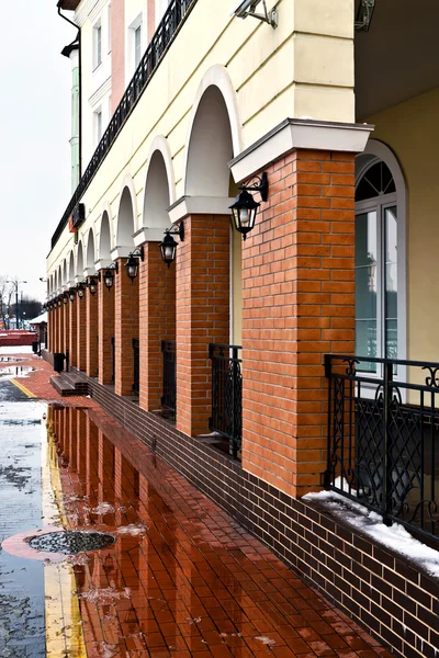 Fishing Village - ethnographic and trade and handicraft center. Kaliningrad (until 1946 Konigsberg), Russia — Stock Photo, Image