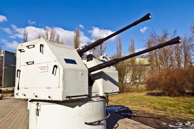 gemi Sovyet topçu Dağı 2m - 3m. Dünya okyanus Müzesi. (kadar 1946 koenigsberg) Kaliningrad, Rusya Federasyonu