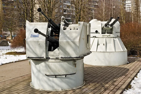 Soviet naval artillery — Stock Photo, Image