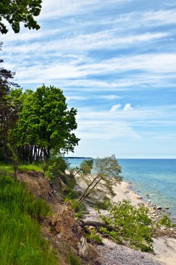 sonra bir fırtına Baltic beach