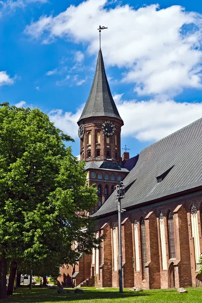 Кафедральный собор Кенигсберга на острове Кнейф. Готика, XIV век — стоковое фото