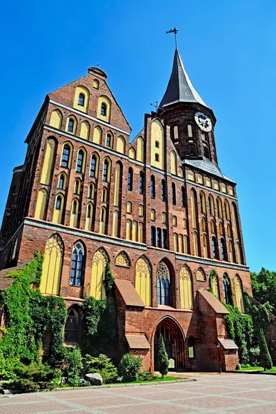 Cattedrale di Koenigsberg Tempio gotico del XIV secolo. Simbolo di Kaliningrad (fino al 1946 Koenigsberg), Russia — Foto Stock