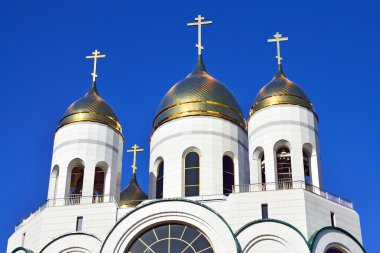 Rus Ortodoks Kilisesi kubbe. Katedral Mesih'in savior, kaliningrad, Rusya Federasyonu