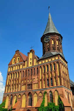 Koenigsberg Cathedral - Gothic temple 14th century. Kaliningrad (until 1946 Koenigsberg), Russia clipart