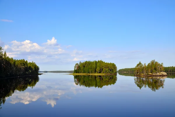 sabah sakin. Lake engozero, Kuzey Karelya, Rusya Federasyonu