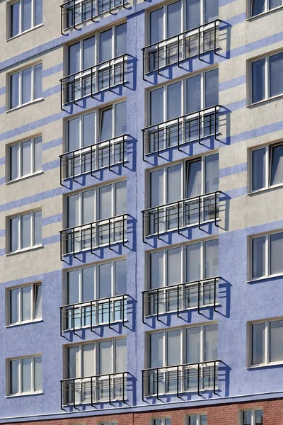 New building with a French balcony — Stock Photo, Image