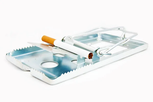 Smoking addiction trap — Stock Photo, Image