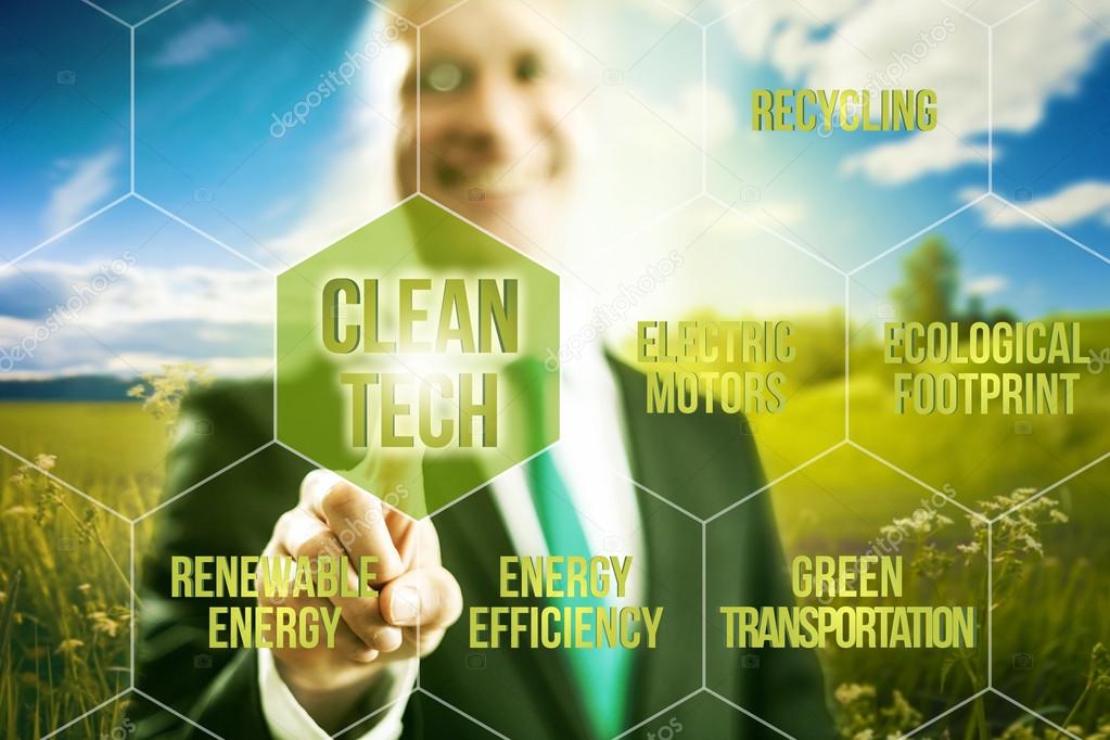 Clean technology concept