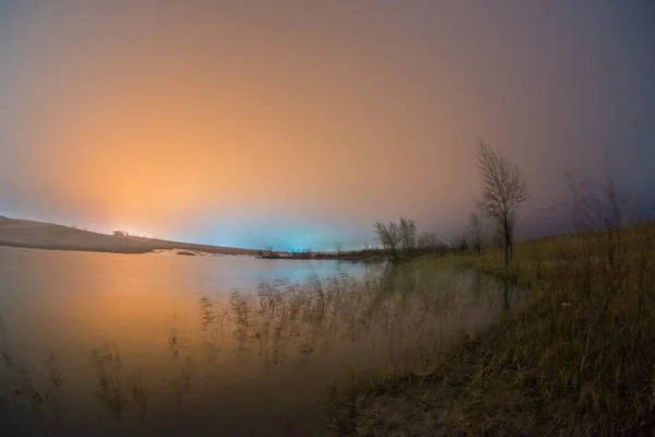 Zona Pesca Luz Vermelha — Fotografia de Stock