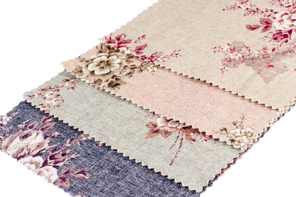 Texture de tissu avec des fleurs colorées. Contexte . — Photo