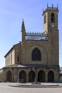 jhon baptist chuch, obanos, navarra, İspanya.