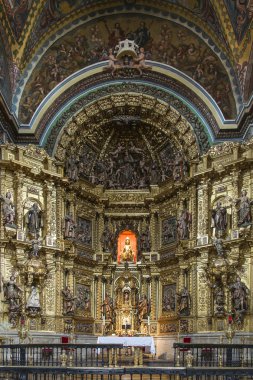 St maria los arcos, navarre kilisede. İspanya.
