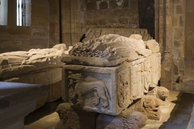 santa maria la gerçek de Nájera, la rioja Manastırı. İspanya.