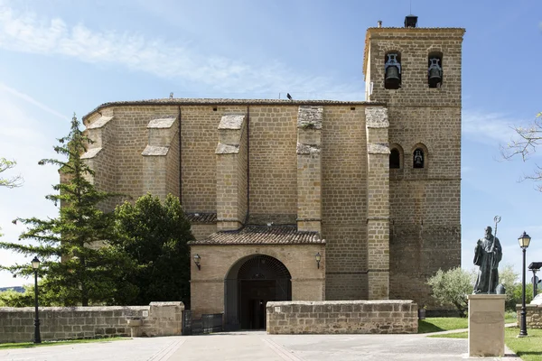 "Nuestra Senora de La Asuncion "kostel, Villatuerta, Navarre. — Stock fotografie