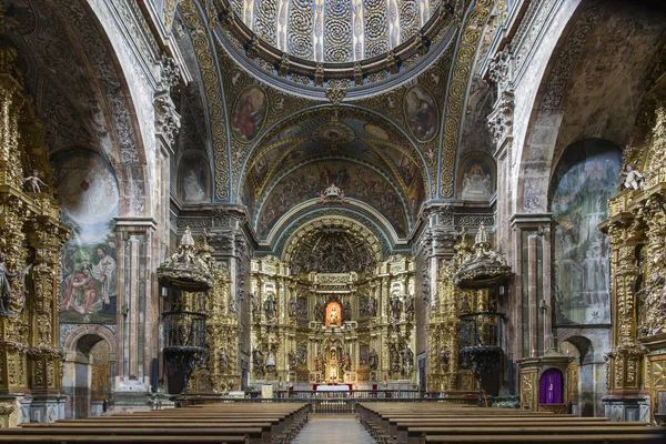 Szent Mária templom los arcos, Navarra. Spanyolország. — Stock Fotó