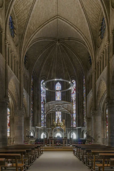 Real Colegiata de la Iglesia de Santa María, Roncesvalles. España . — Foto de Stock