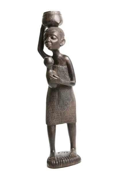 Abanoz Afrika heykelleri — Stok fotoğraf
