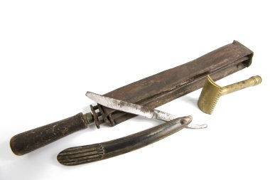 eski tıraş jilet ve tıraş bıçağı kalemtıraş