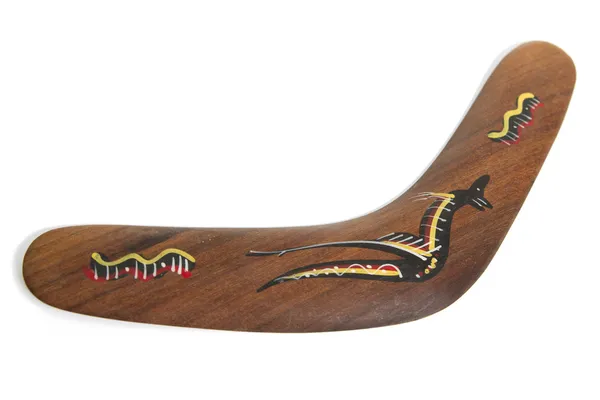 Australian Wooden Boomerang — Stock Photo, Image