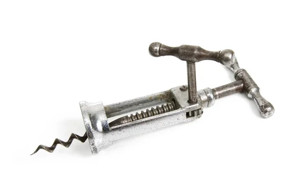 Old Metallic Corkscrew — Stock Photo, Image