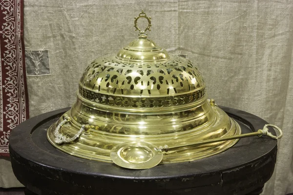 Old Brass Brazier — Stock Photo, Image