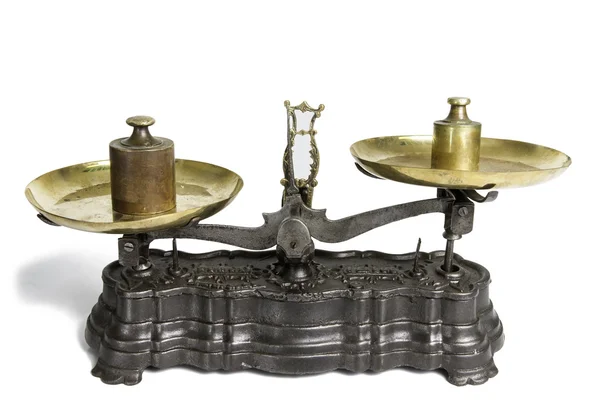 Old Scale With Weight Measures — Stock Photo, Image