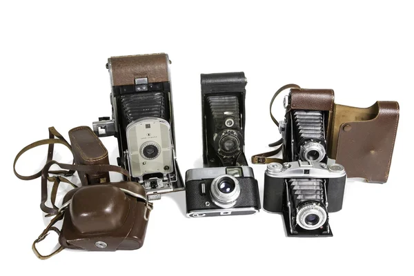 Старі фотографічні камери — стокове фото