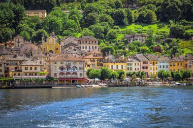 The wonderful town of Orta San Giulio, Italy. clipart
