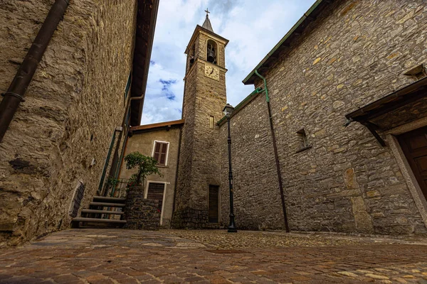 Belle Ville Côtière Varenna Dans Lac Côme Italie — Photo