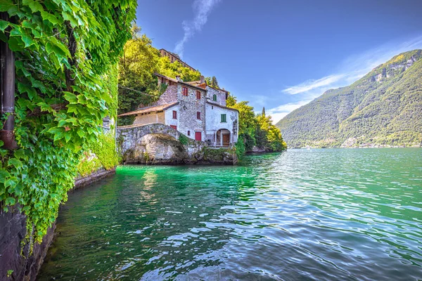Ville Côtière Médiévale Nesso Dans Lac Côme Italie — Photo