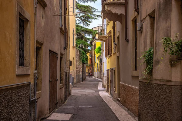 Straten Van Middeleeuwse Stad Verona Italië — Stockfoto