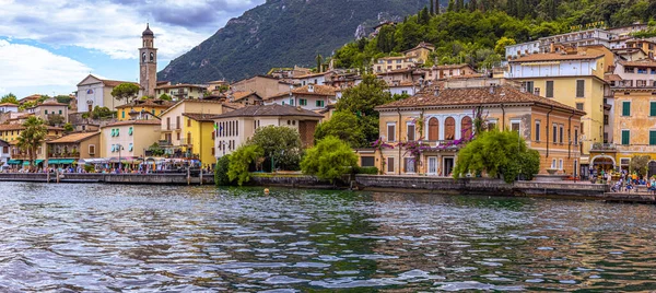 Cidade Cênica Costeira Limone Lago Garda Itália — Fotografia de Stock