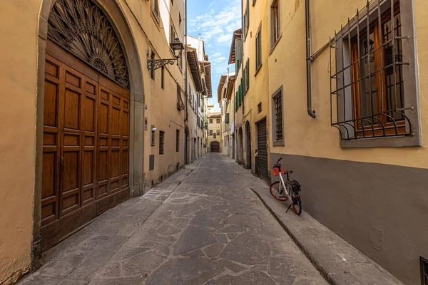 Street View Van Middeleeuwse Beroemde Stad Florence Italië — Stockfoto