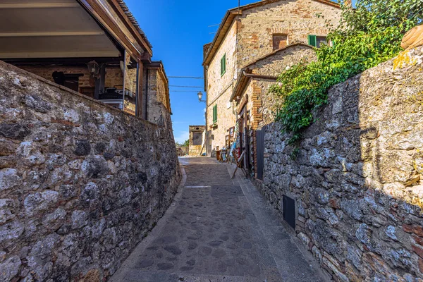 Talya Nın Toskana Kentindeki Ortaçağ Monteriggioni Kasabası — Stok fotoğraf