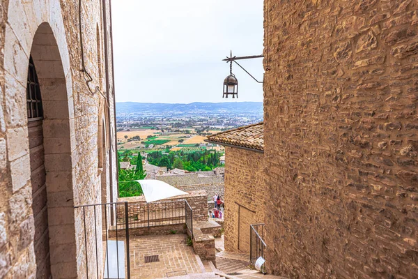 Medieval Religious Christian Town Assisi Umbria Italy — Stock Photo, Image